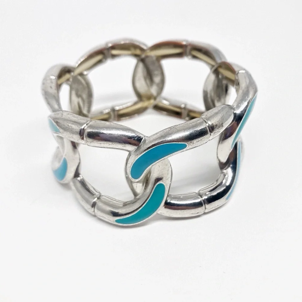 Silver Link Stretch Bracelet
